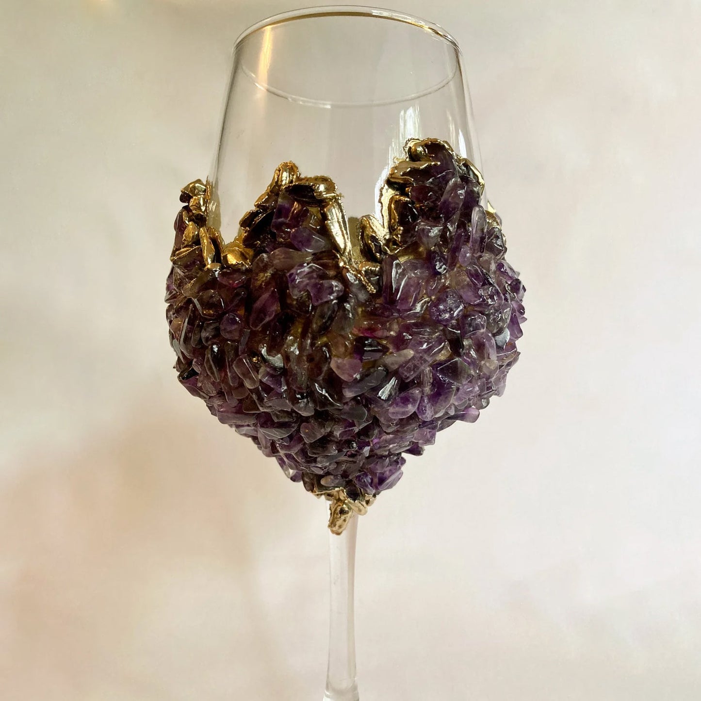 Set of 2 |Crystal Wine Glasses with Gold Plated Purple Amethyst biodegradable eco friendly phone case