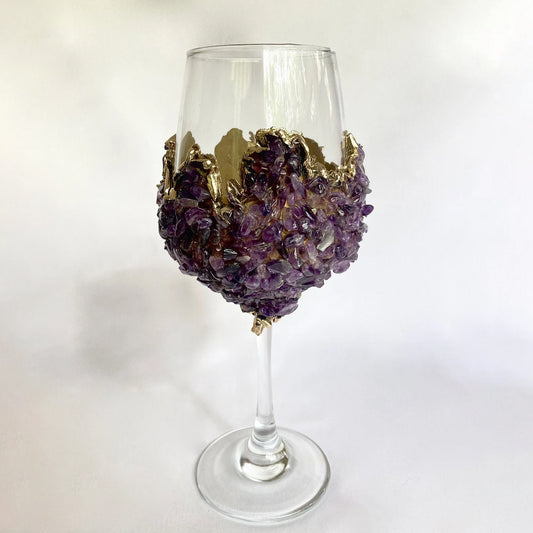 Set of 2 |Crystal Wine Glasses with Gold Plated Purple Amethyst biodegradable eco friendly phone case