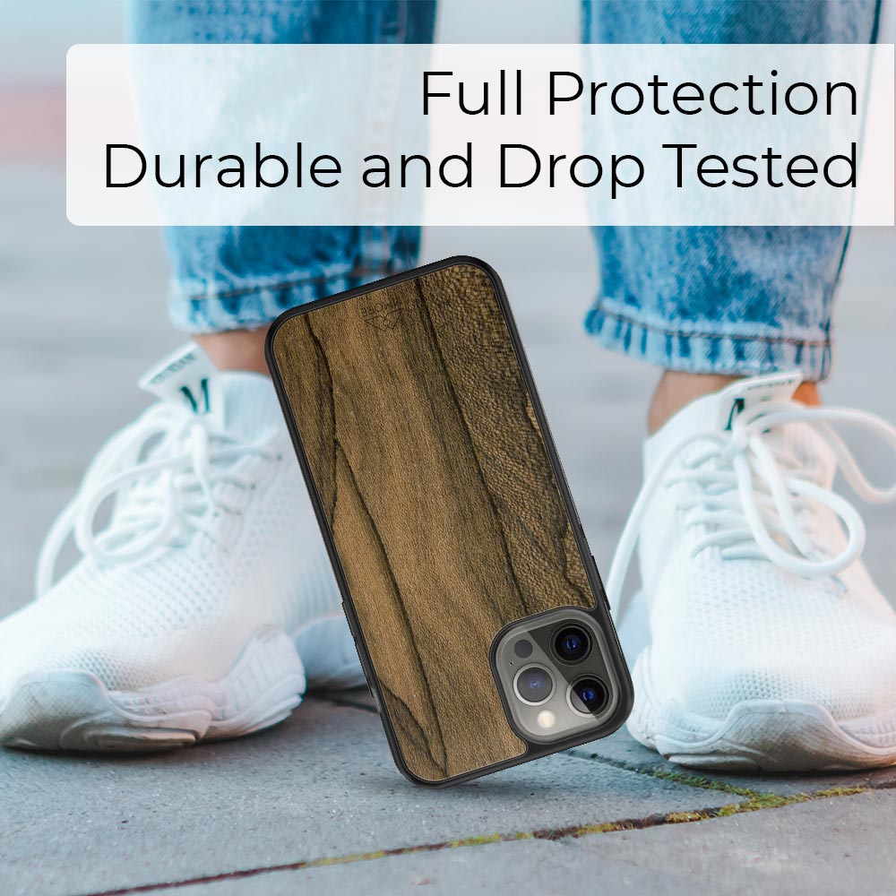 Ziricote rare wood biodegradable eco friendly phone case