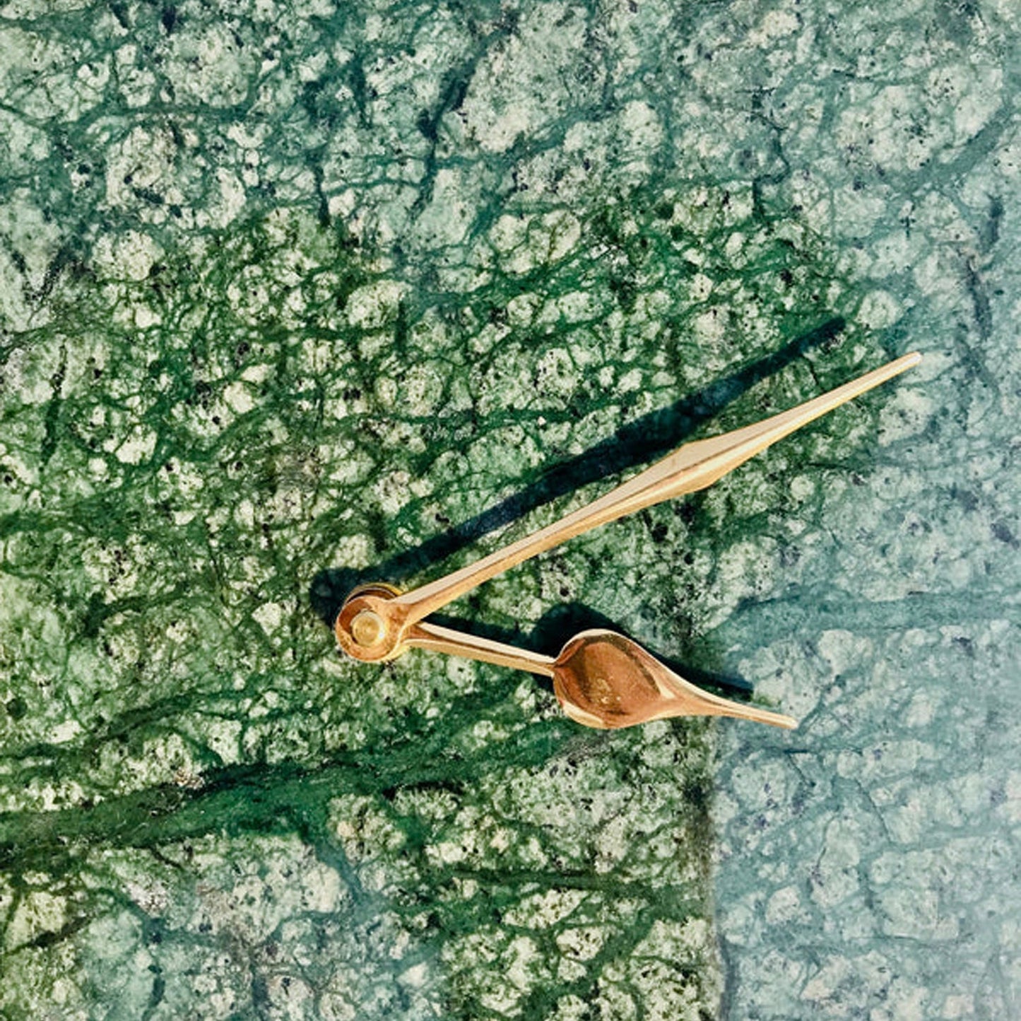 Green Marble Large Wall Clock/Personalised Momento biodegradable eco friendly phone case