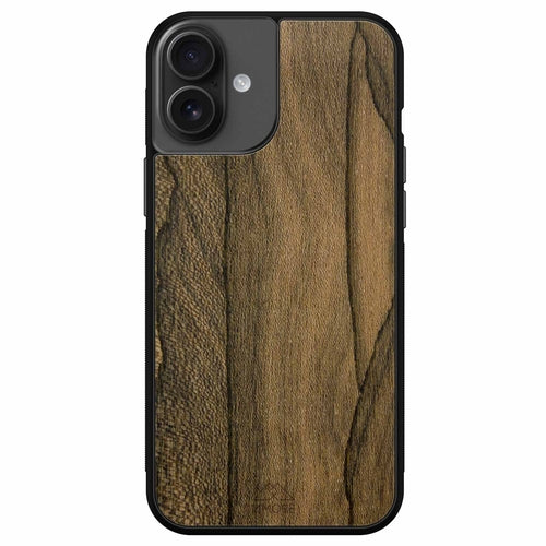 Ziricote rare wood iPhone 16 Plus biodegradable eco friendly phone case