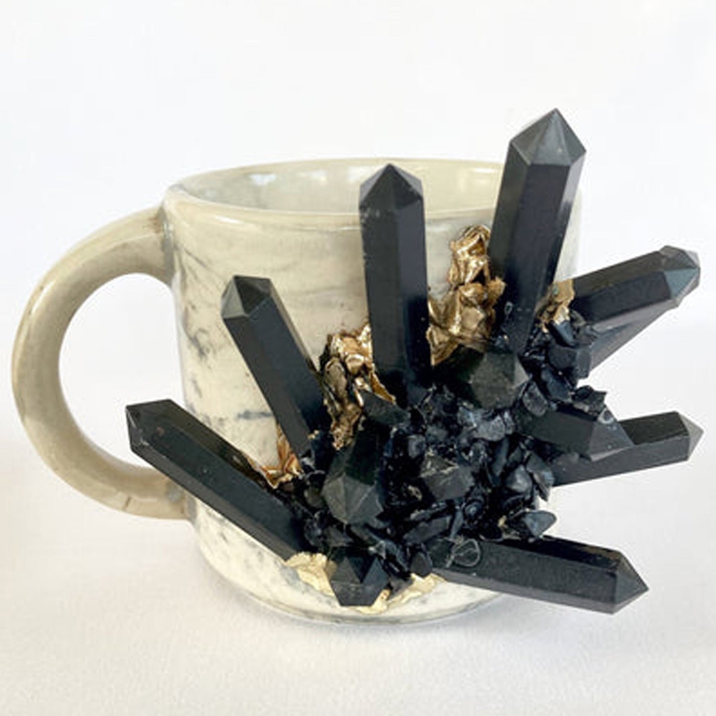 Set of 2 | Personalised Grey Marble Effect Ceramic Big biodegradable eco friendly phone case