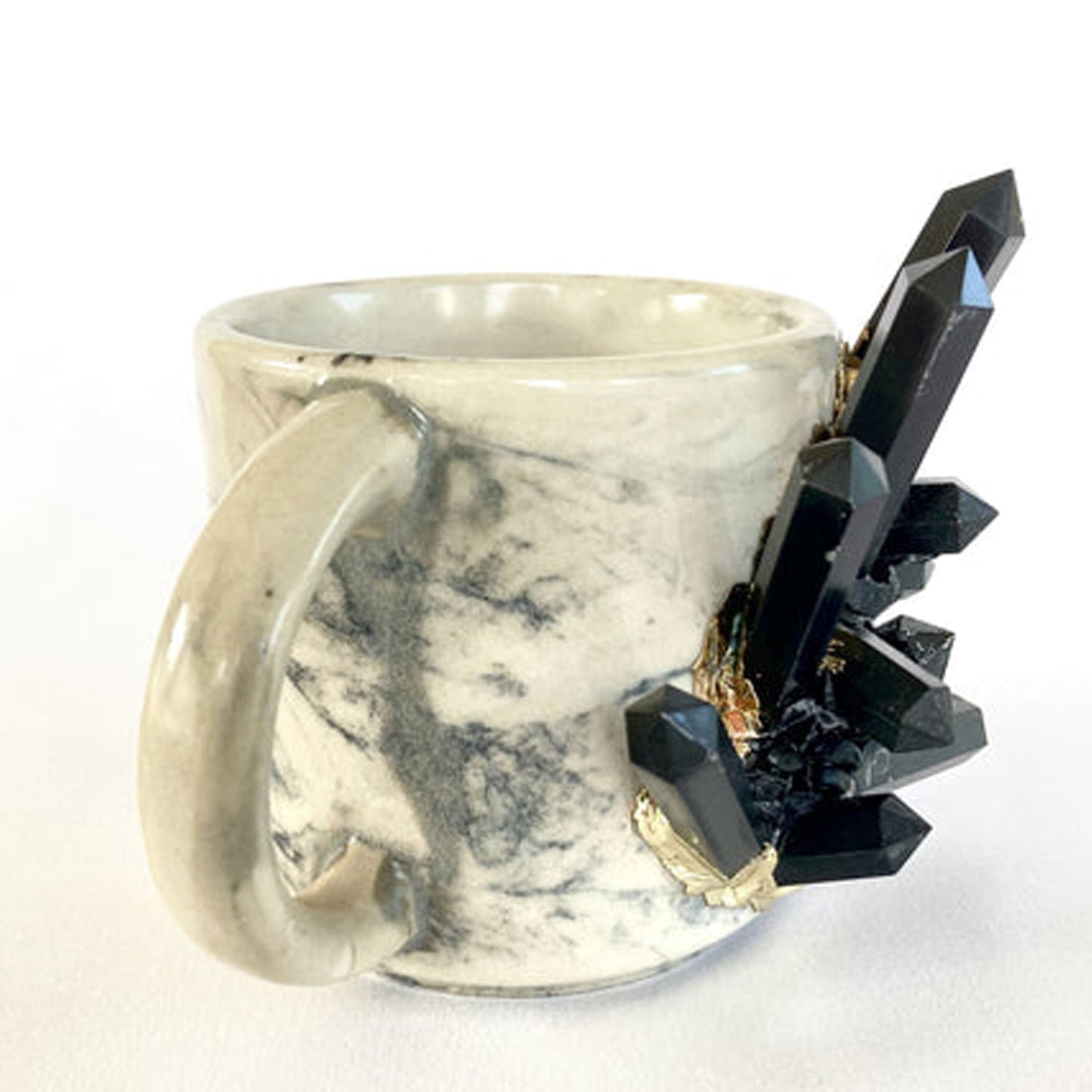 Set of 2 | Personalised Grey Marble Effect Ceramic Big biodegradable eco friendly phone case