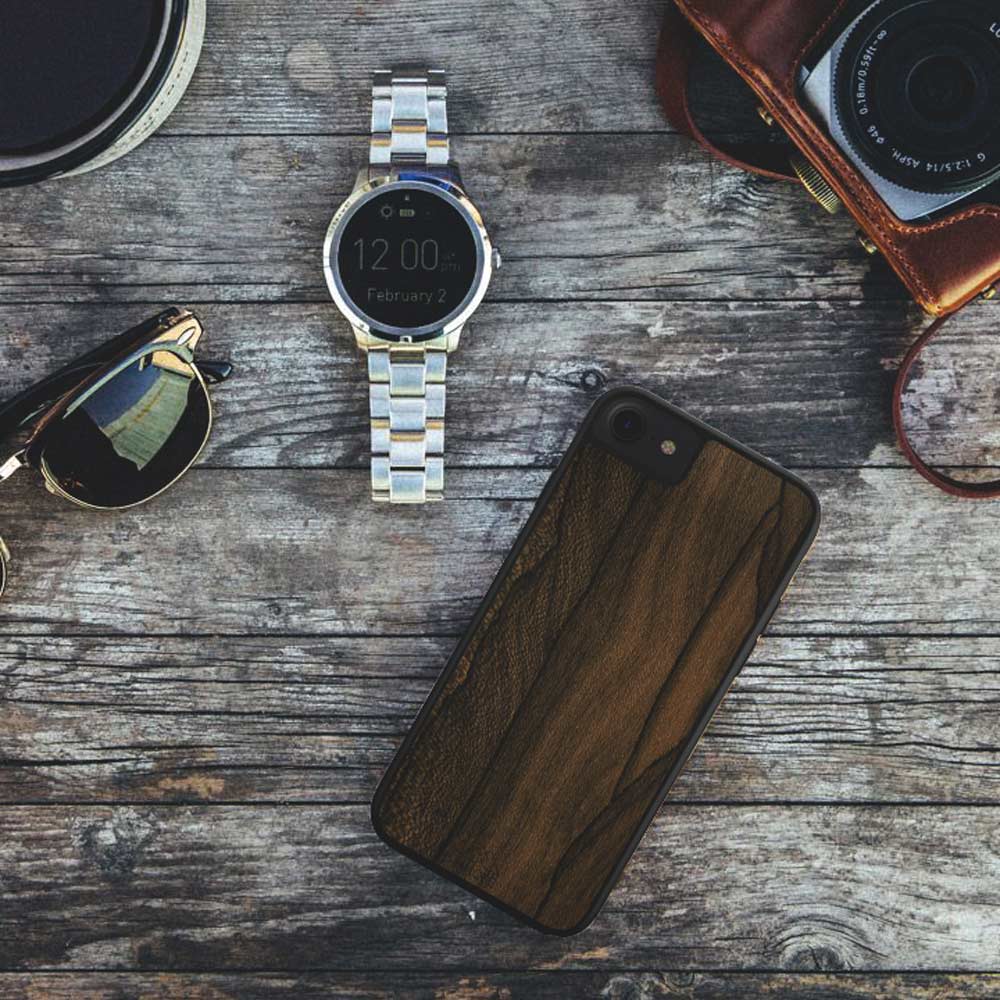Ziricote rare wood biodegradable eco friendly phone case