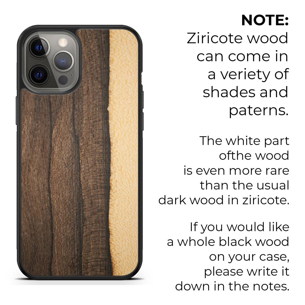 Ziricote rare wood biodegradable eco friendly phone case