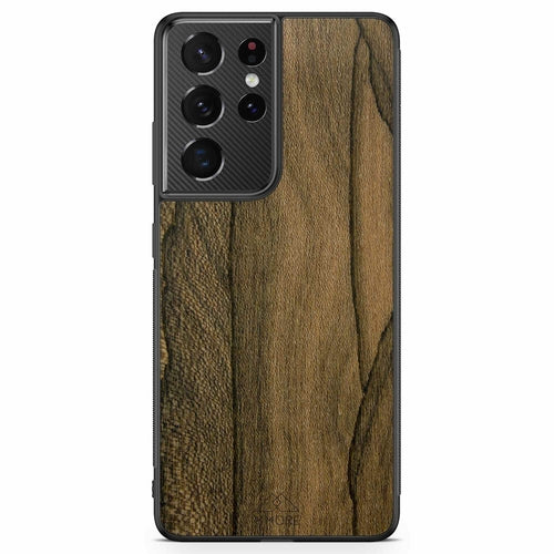 Ziricote rare wood Samsung Galaxy S21 Ultra biodegradable eco friendly phone case