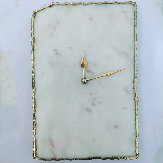 White Marble Large Wall Clock/Personalised Momento biodegradable eco friendly phone case