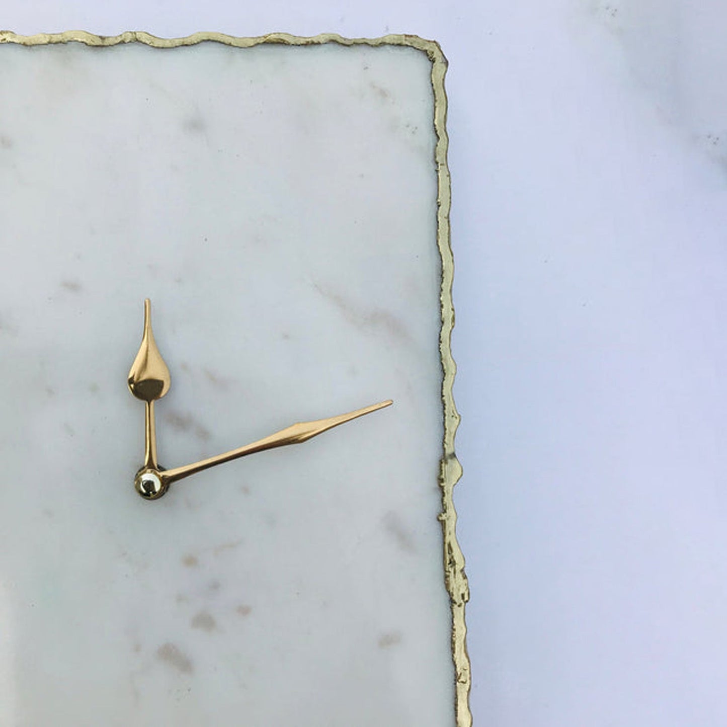 White Marble Large Wall Clock/Personalised Momento biodegradable eco friendly phone case