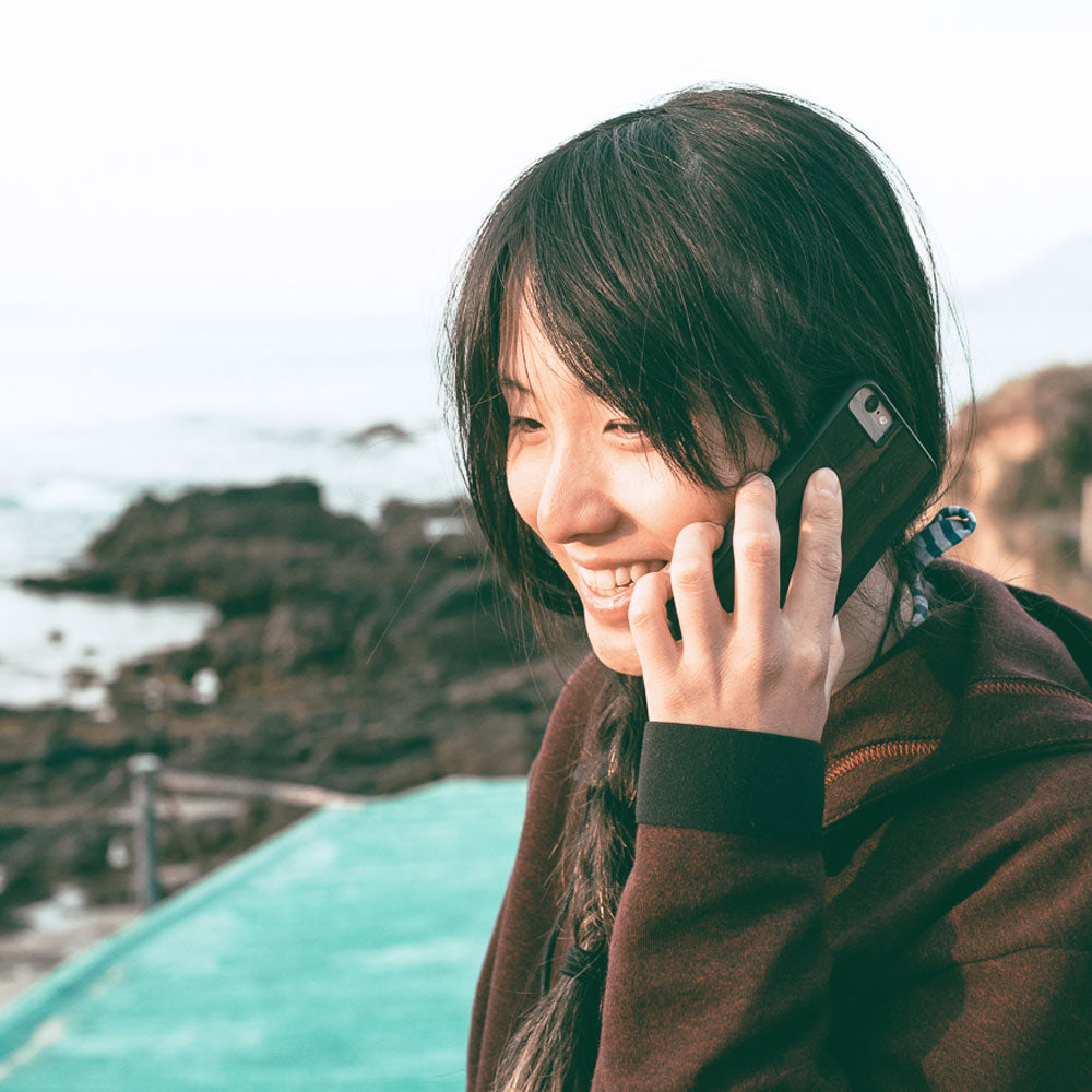 Ziricote rare wood biodegradable eco friendly phone case