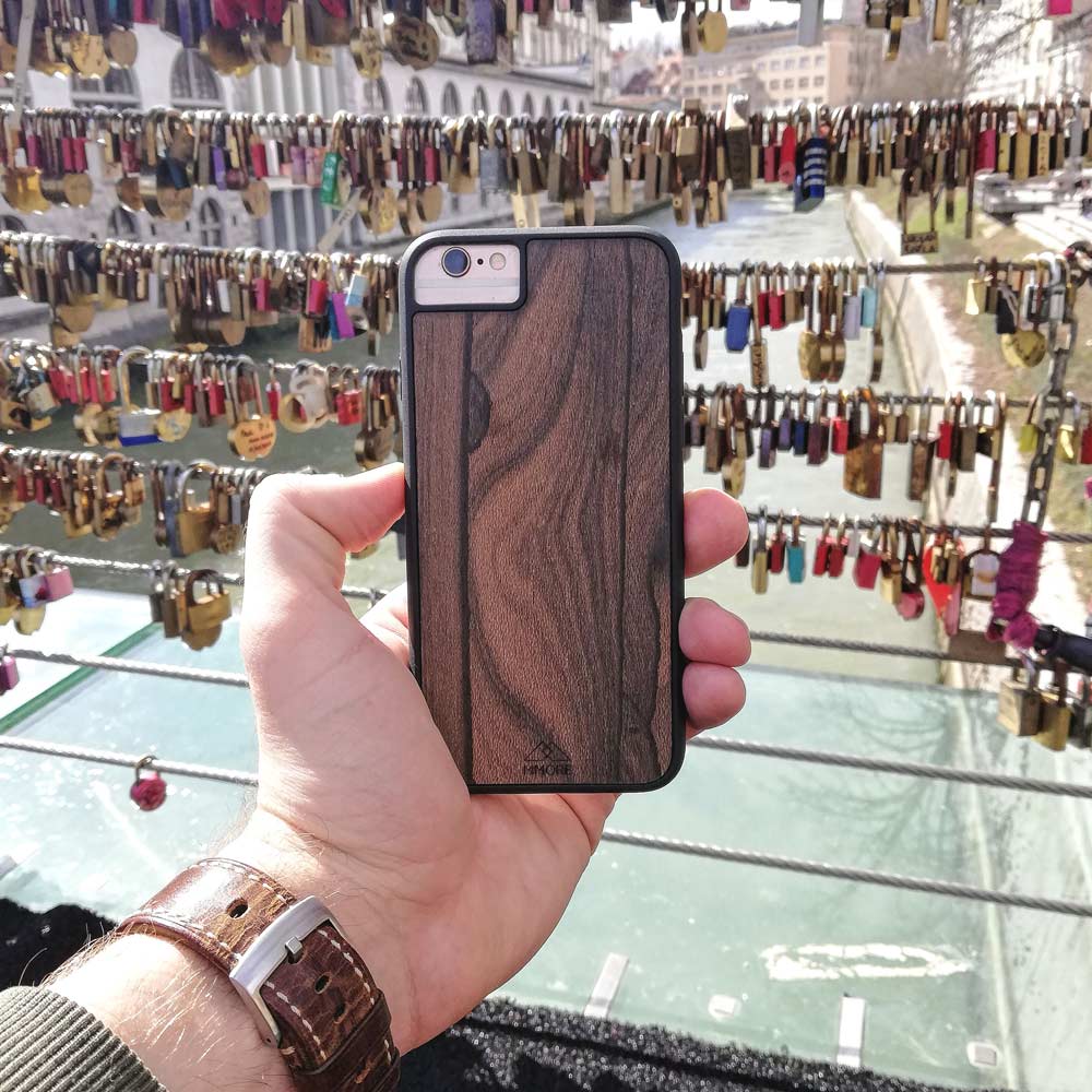 Ziricote rare wood biodegradable eco friendly phone case