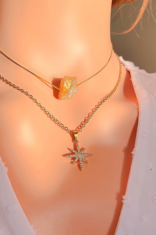 Raw Natural Crystals | 24 Karats Pendant Necklaces biodegradable eco friendly phone case