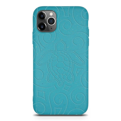 Ocean Turtle - Biodegradable phone case - Ocean Blue and Black Ocean Blue biodegradable eco friendly phone case