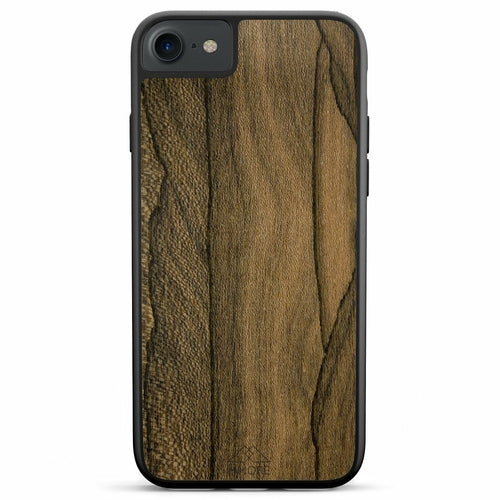 Ziricote rare wood iPhone 6 6S 7 8 SE2 SE3 biodegradable eco friendly phone case
