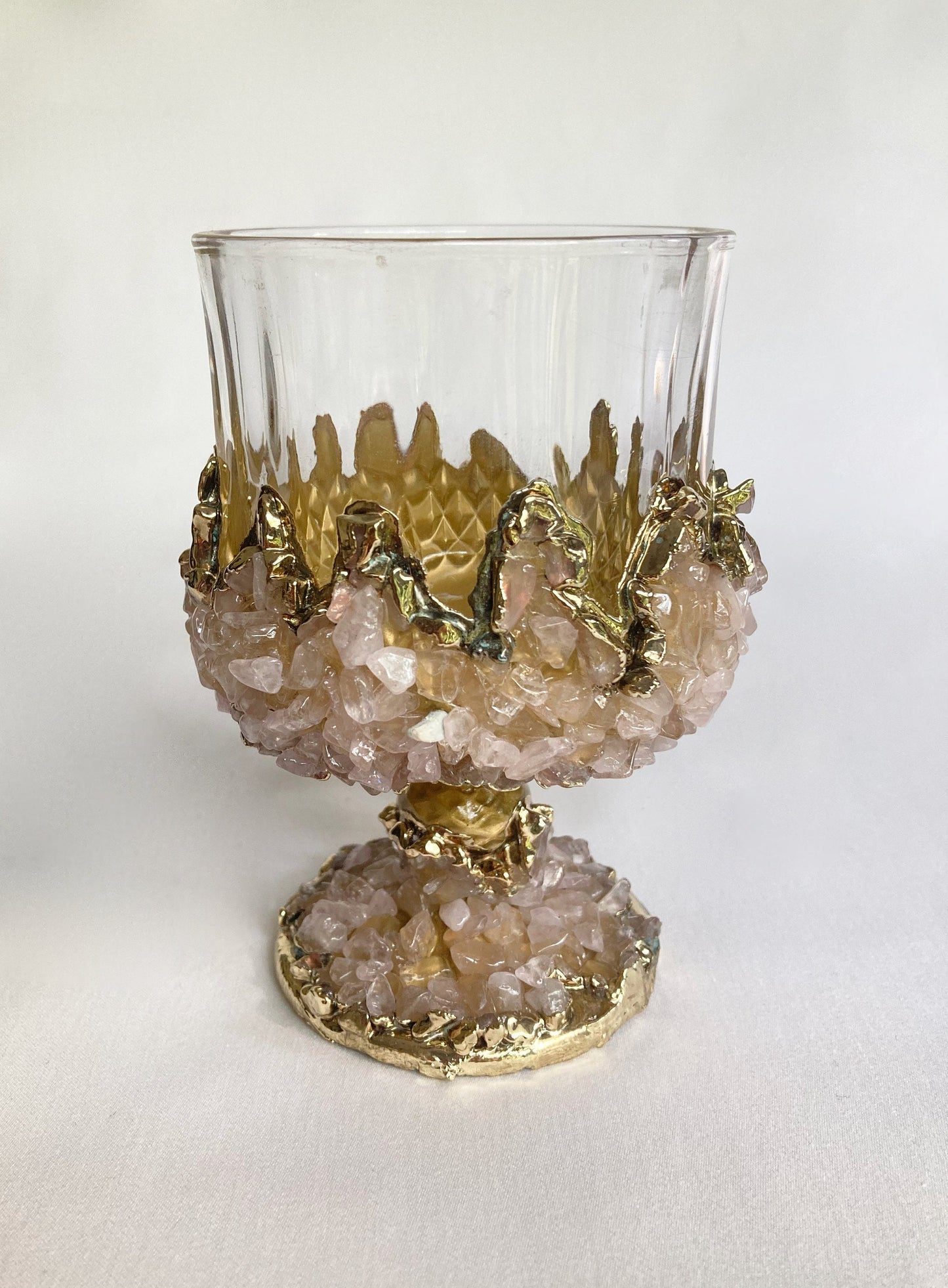 Set of 2 |Crystal Wine Glasses with Gold Plated Rose Quartz biodegradable eco friendly phone case