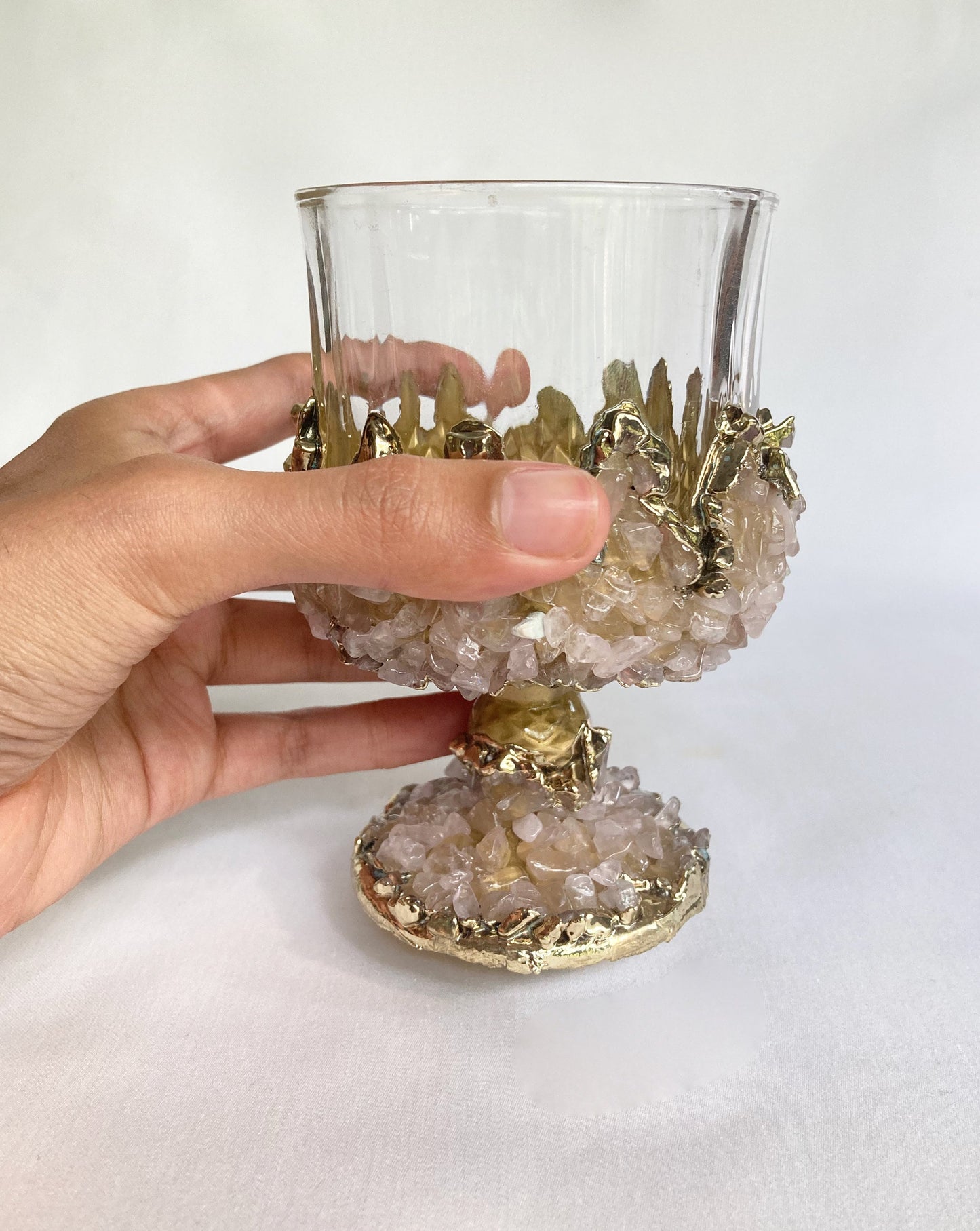 Set of 2 |Crystal Wine Glasses with Gold Plated Rose Quartz biodegradable eco friendly phone case
