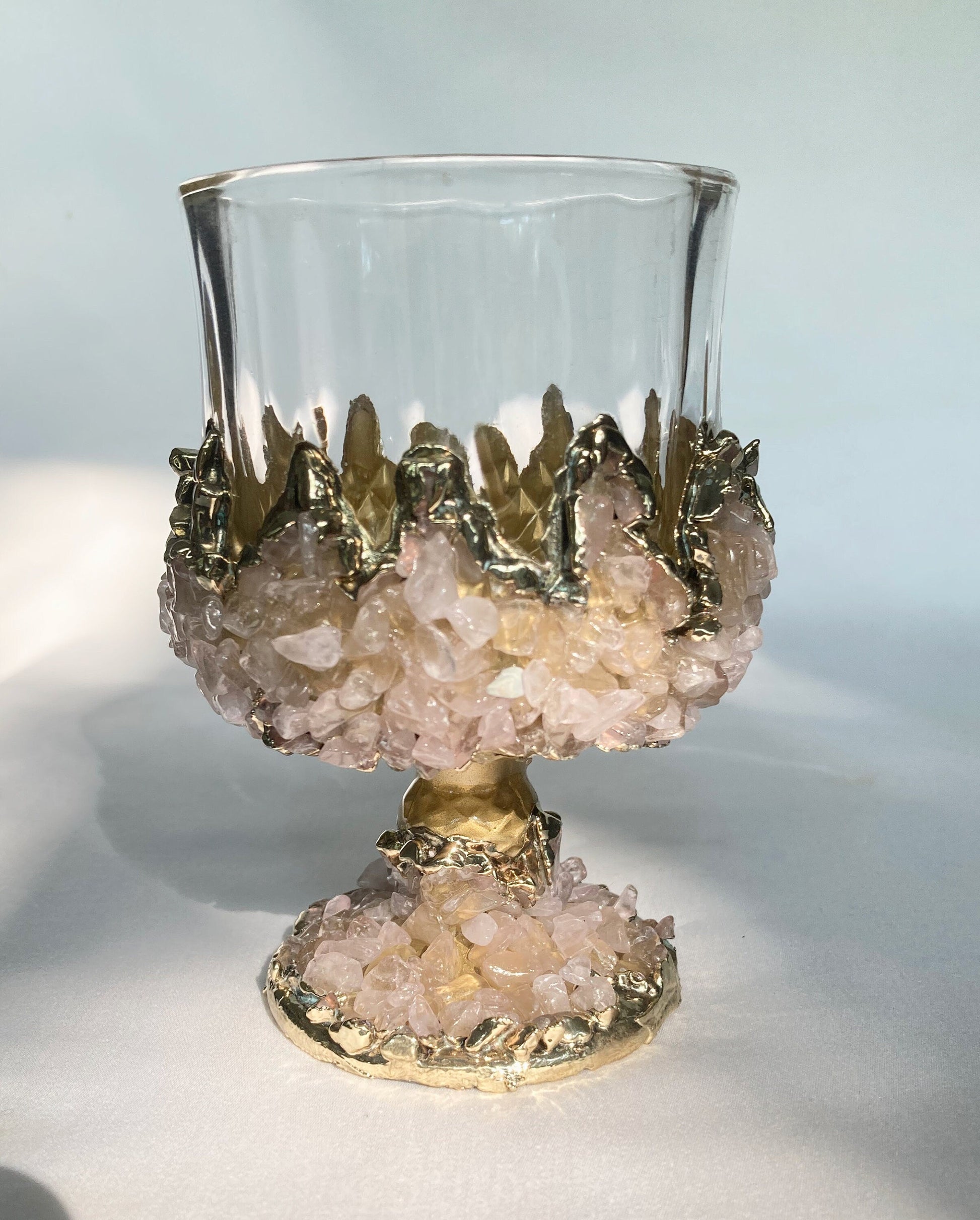 Set of 2 |Crystal Wine Glasses with Gold Plated Rose Quartz biodegradable eco friendly phone case