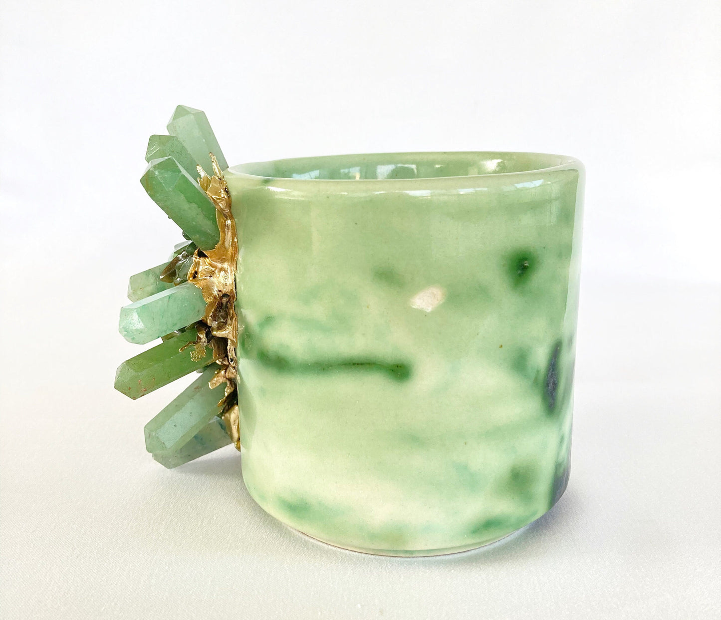 Set of 2 |Personalised Green Marble Effect Ceramic Big biodegradable eco friendly phone case