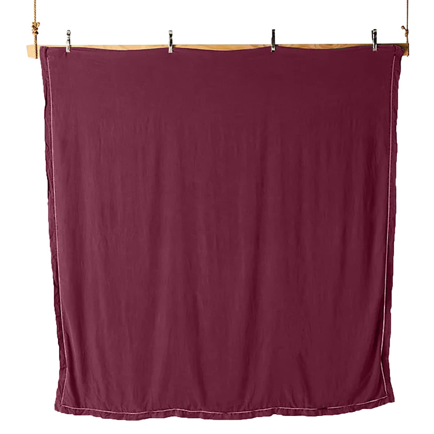 Embroidered Edge Berry 100% Pure Linen | Linen Cotton Mix | 3 Piece biodegradable eco friendly phone case