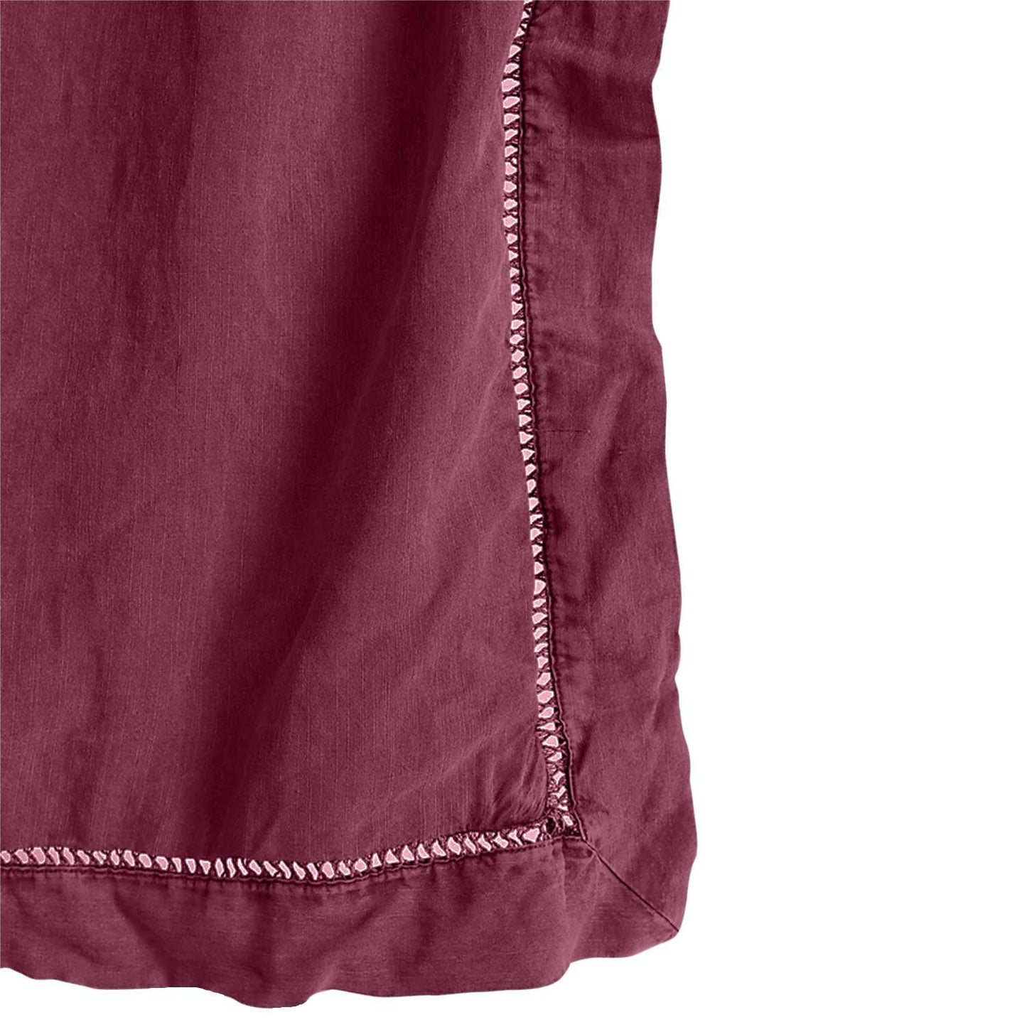 Embroidered Edge Berry 100% Pure Linen | Linen Cotton Mix | 3 Piece biodegradable eco friendly phone case