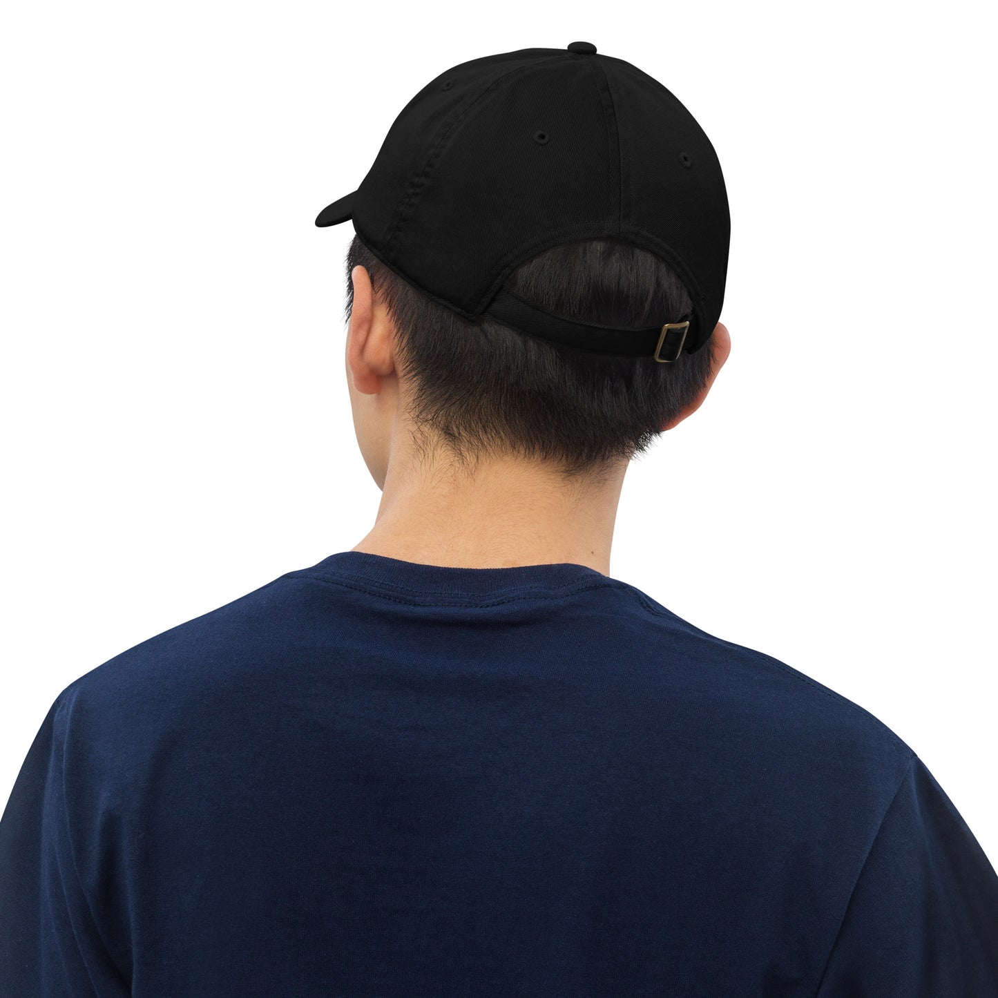 BE PART of the Solution organic cotton cap in black - back view